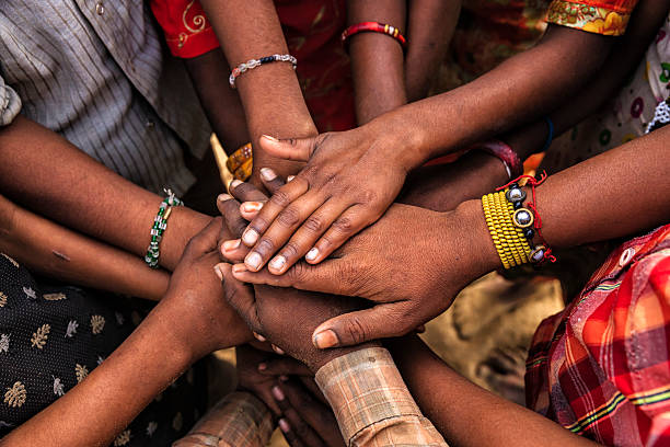 Community hands together